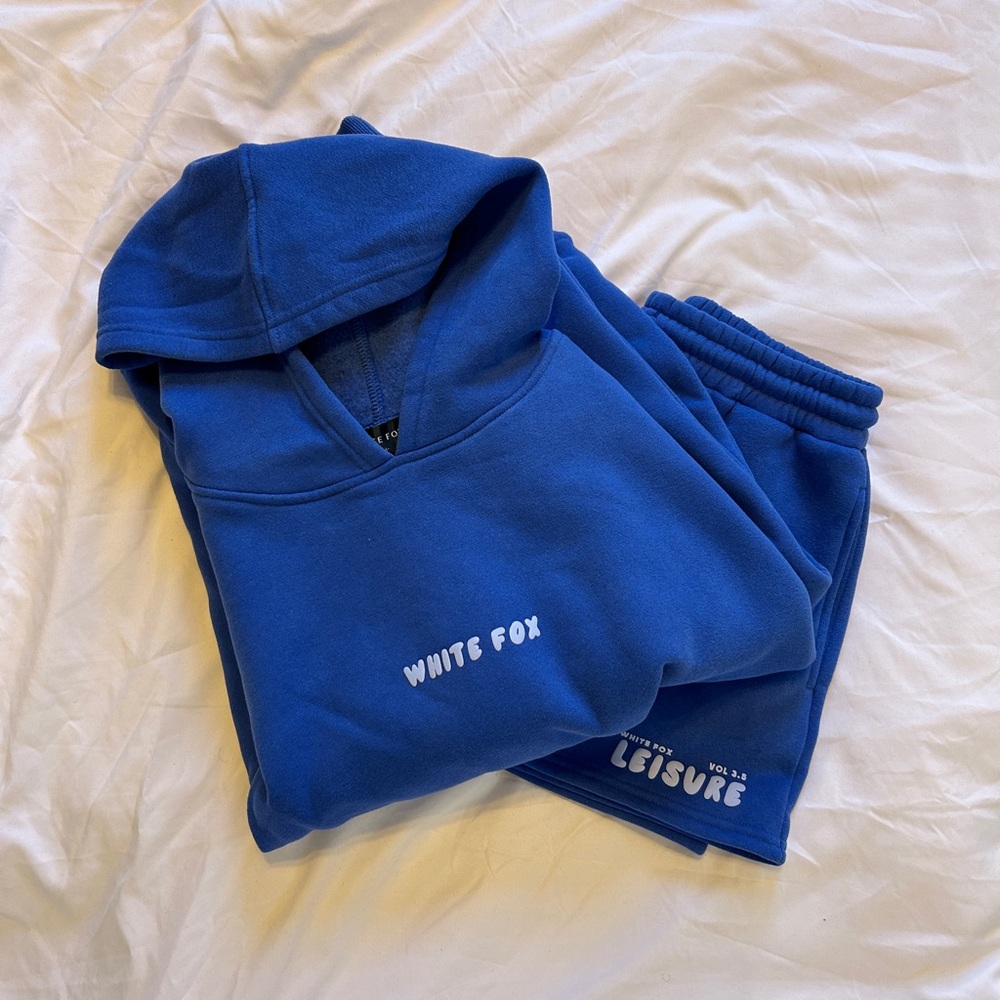 White Fox Sweat Set